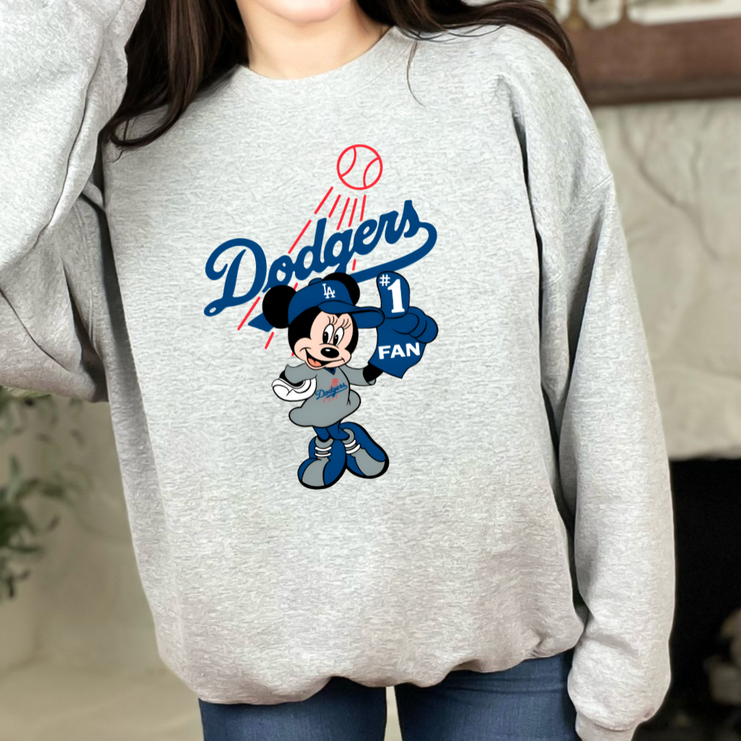 #1 LA Fan Girl Mouse Unisex Crewneck Sweater PREORDER