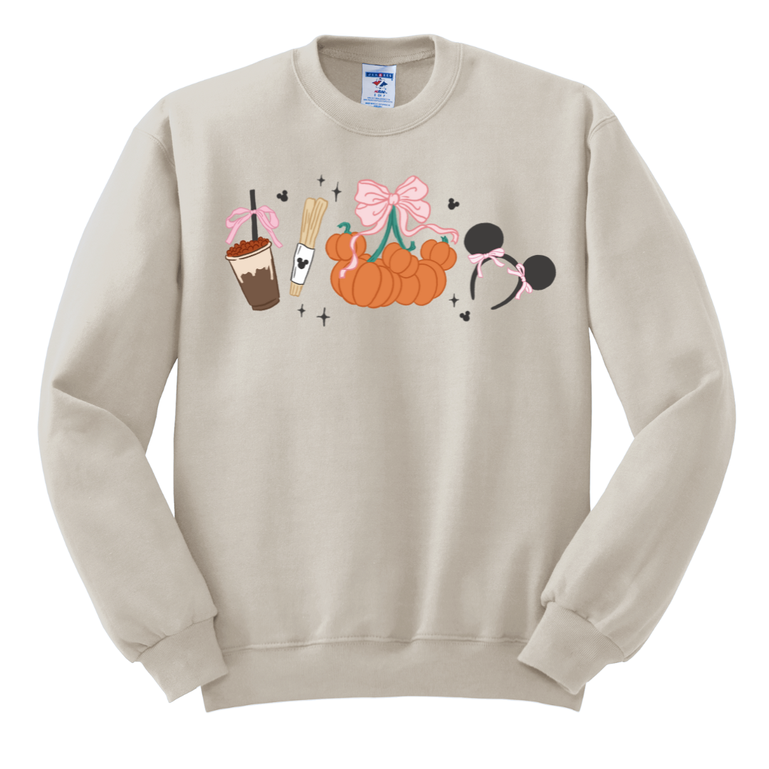 Just a girl Fall Pumpkins Unisex Crewneck Sweater