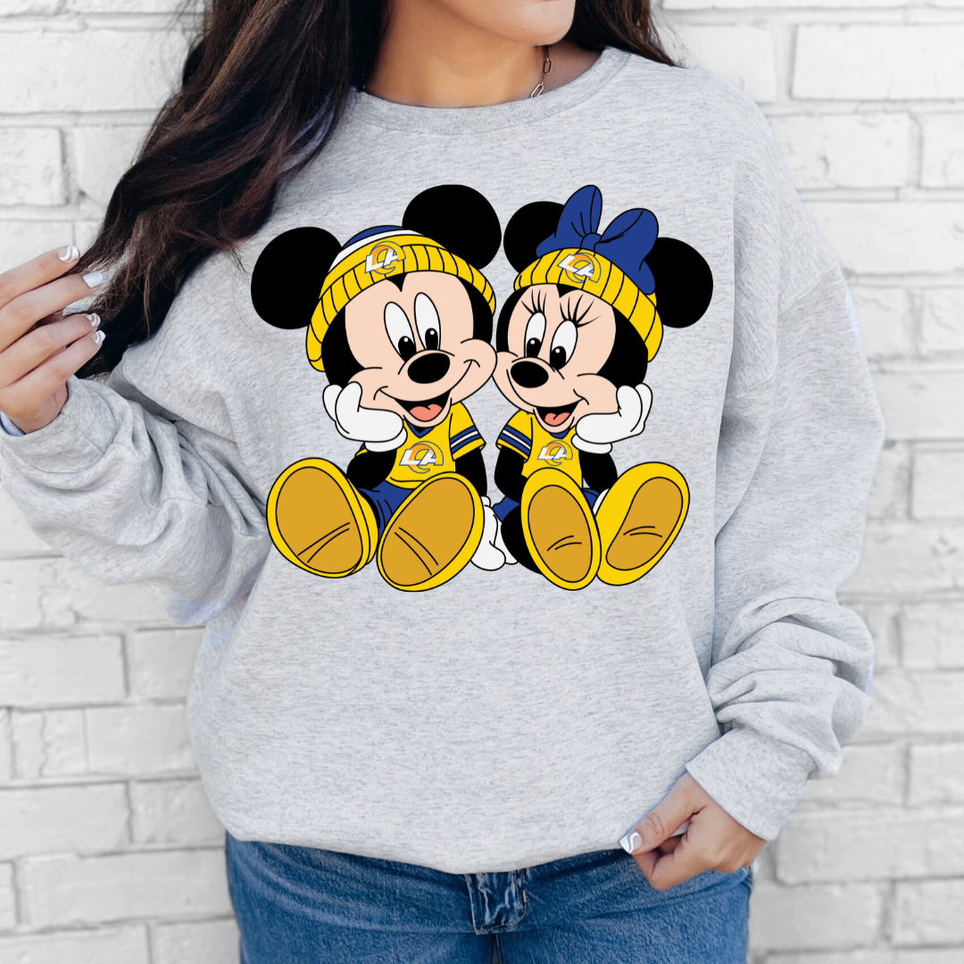 LA Rms Mouse Couple Unisex Crewneck Sweater