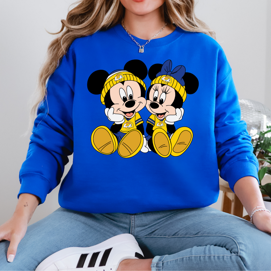 LA Rms Mouse Couple Unisex Crewneck Sweater