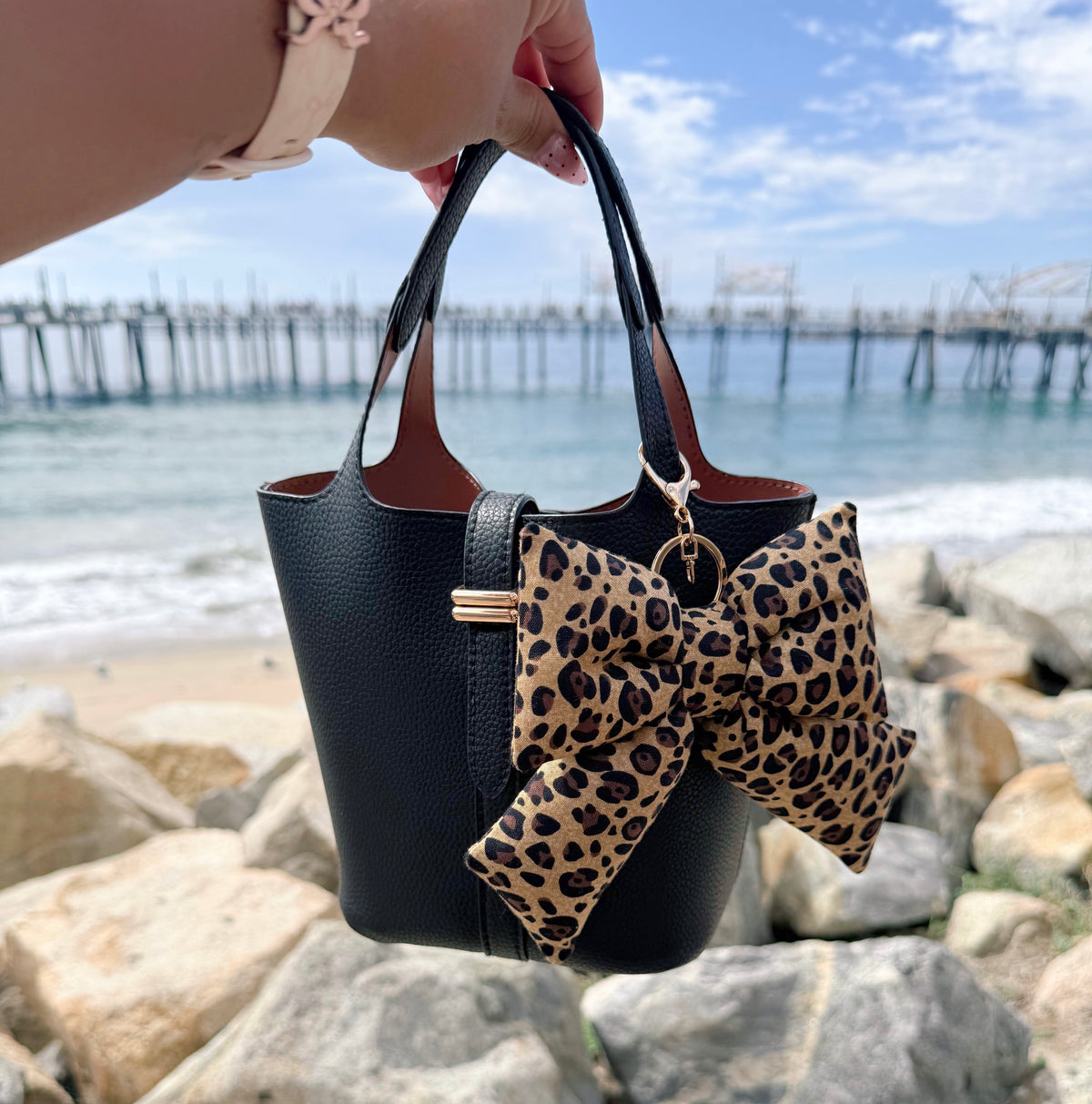Leopard Bow Charm