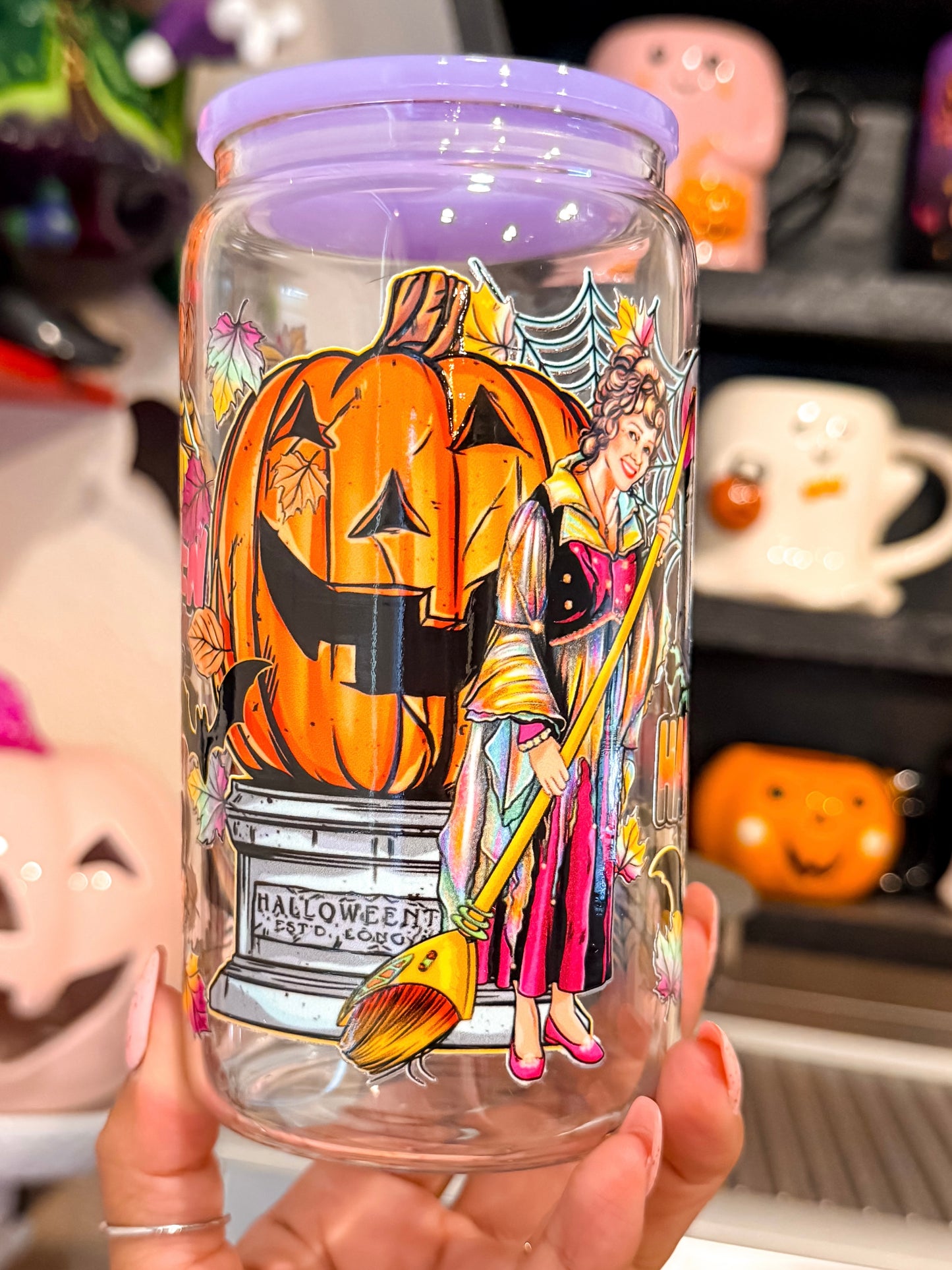 Halloween Town 16oz Can Cup