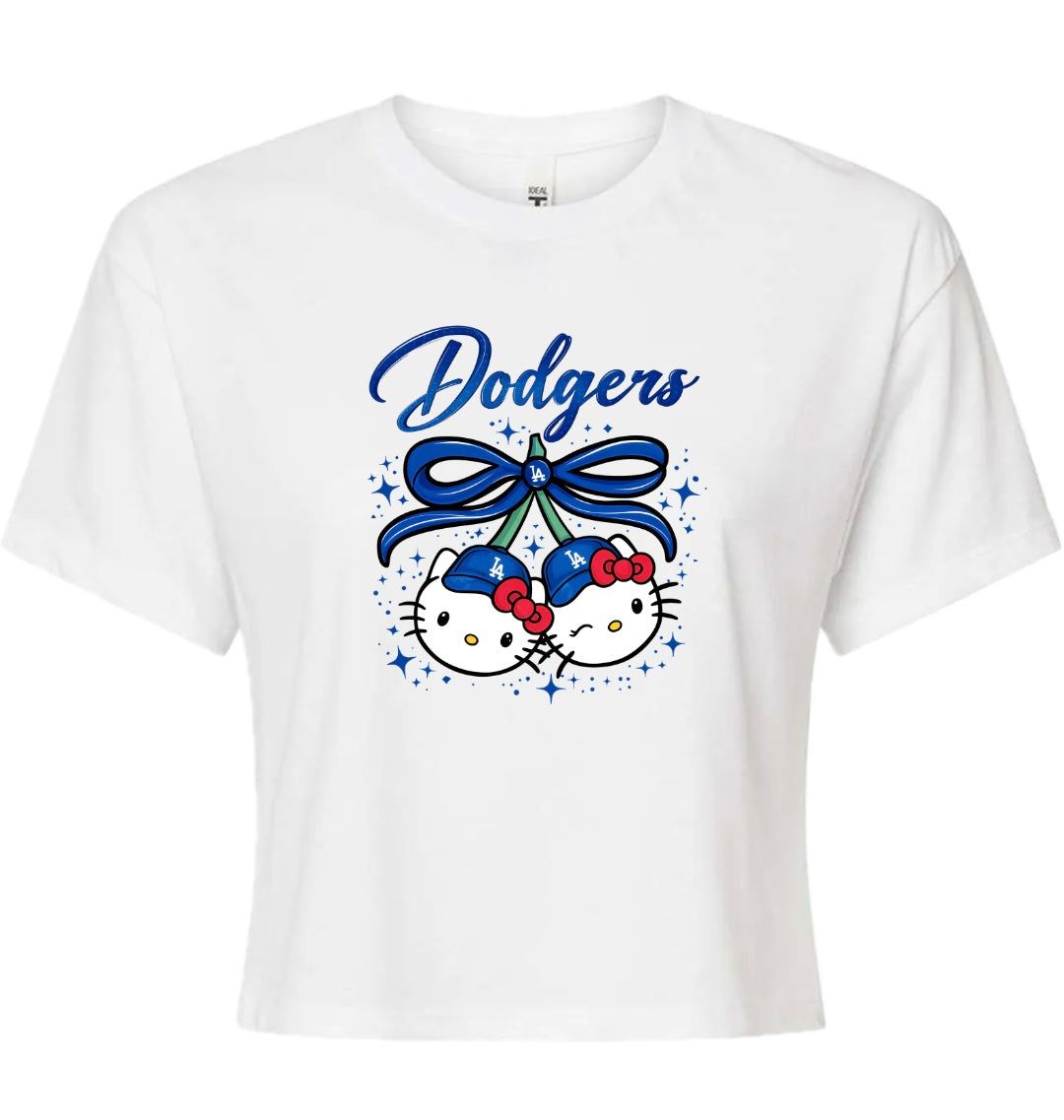 HK LA Cherries Ladies Crop Tee