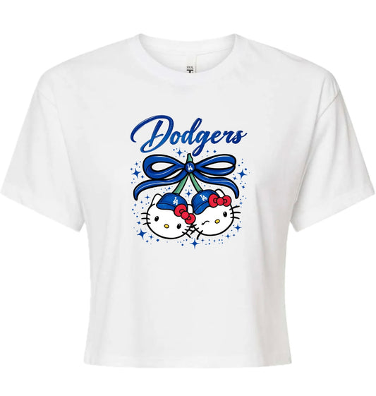 HK LA Cherries Ladies Crop Tee