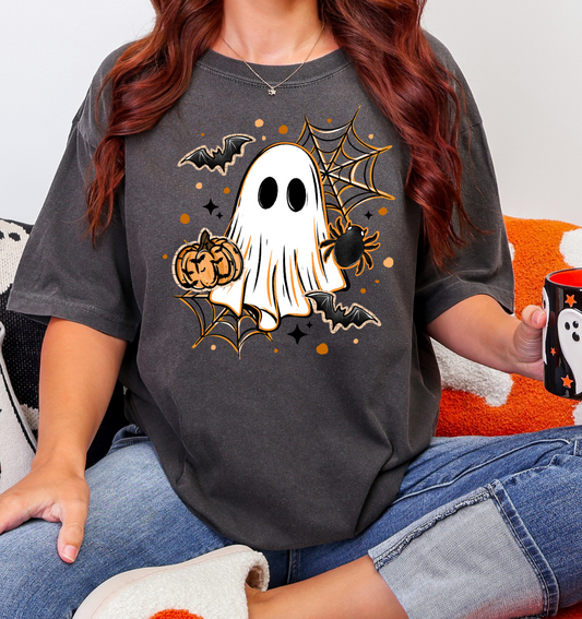 Cute Spooky Ghost Adult Unisex T-Shirt