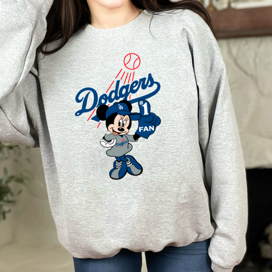 #1 LA Fan Girl Mouse Unisex Crewneck Sweater PREORDER
