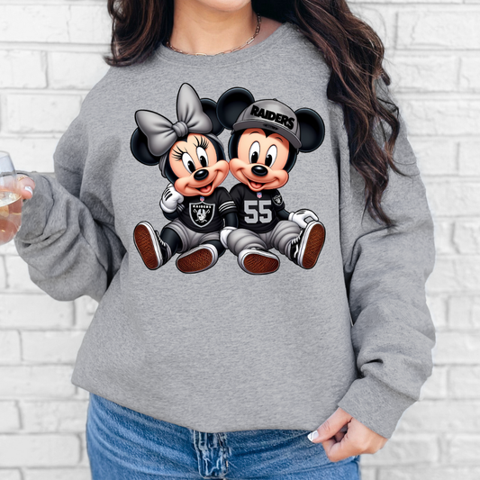 LV Rdrs Mouse Couple Unisex Crewneck Sweater