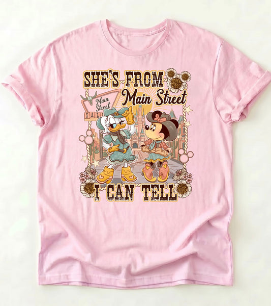 She's From Main Street  Kid T-shirt