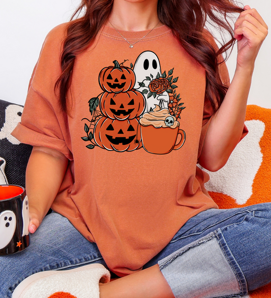 Coffee Ghost Adult Unisex T-Shirt