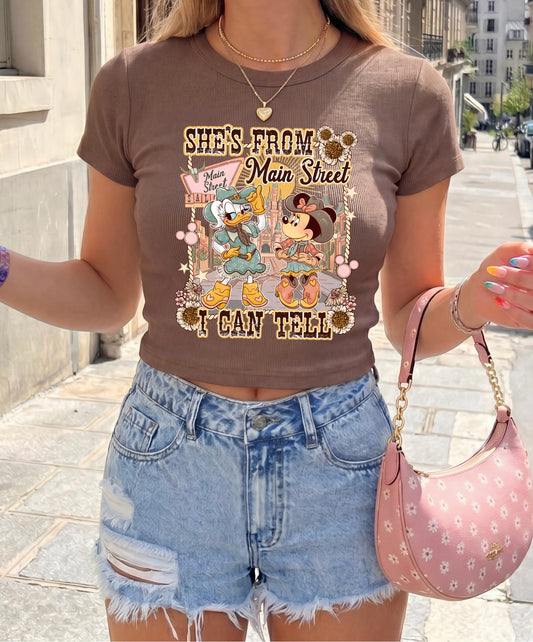 She's From Main Street Women's Baby Tee