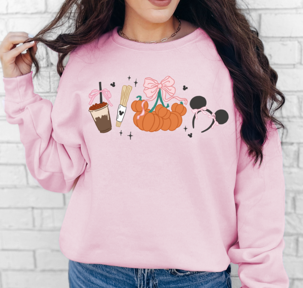 Just a girl Fall Pumpkins Unisex Crewneck Sweater