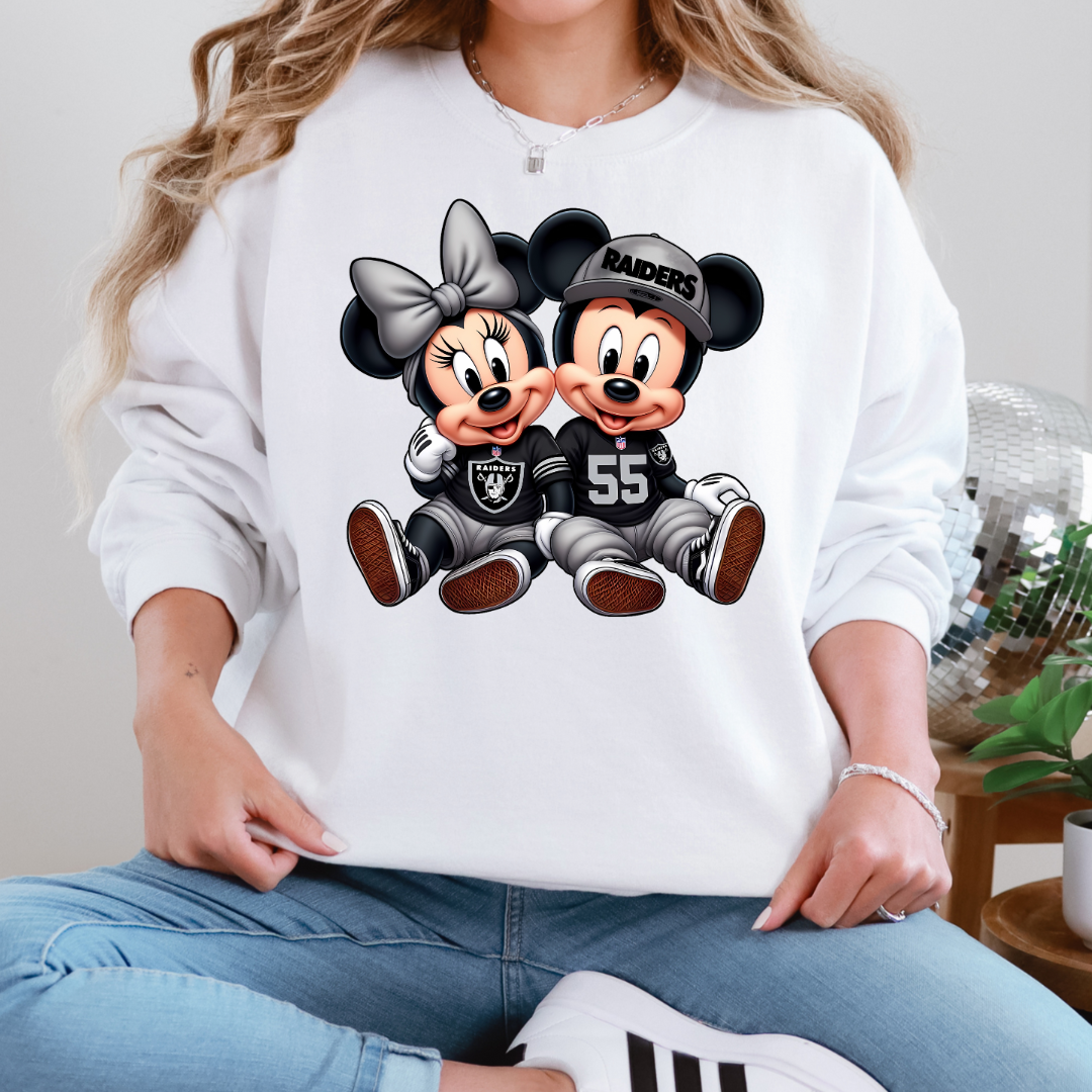 LV Rdrs Mouse Couple Unisex Crewneck Sweater