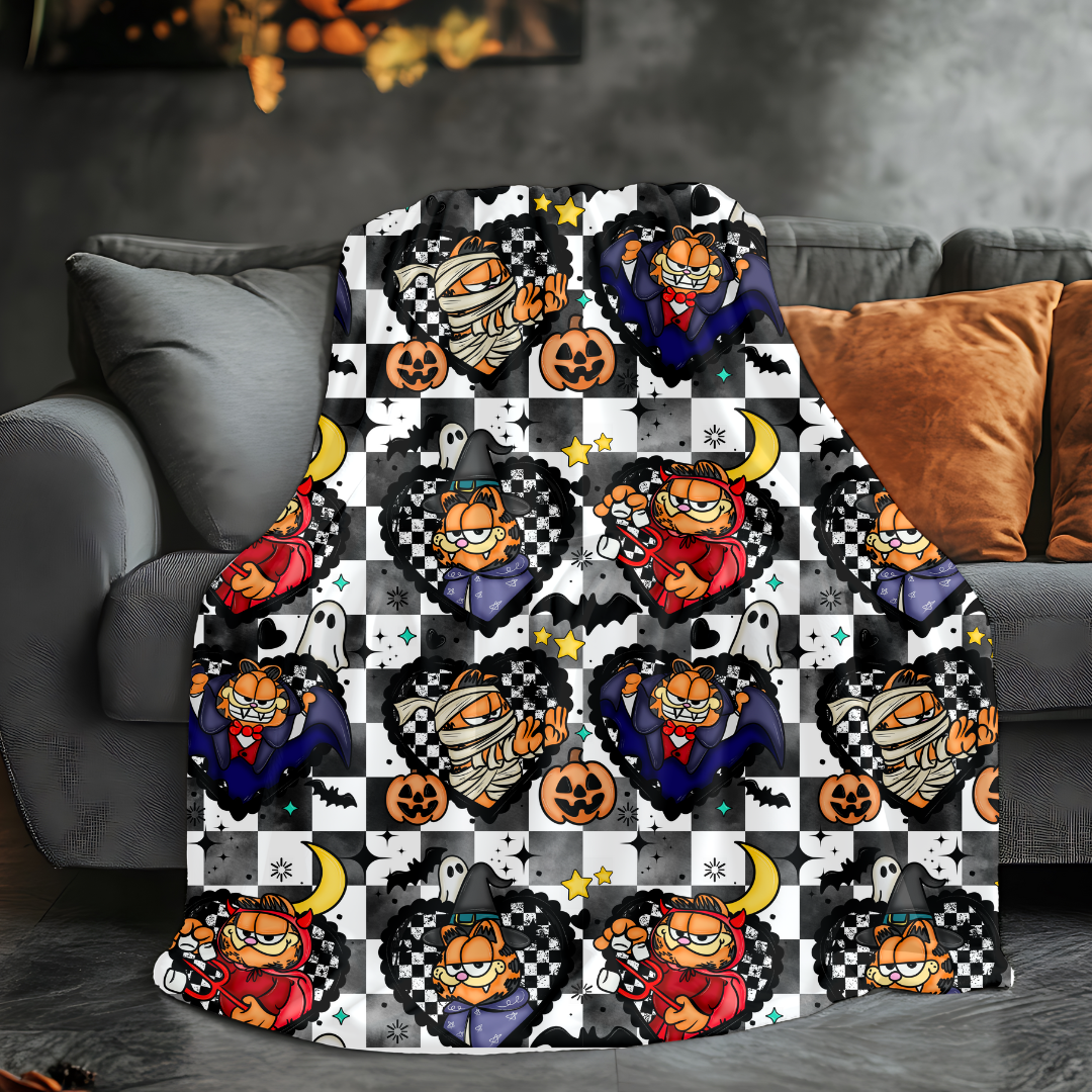 Orange G Cat Blanket