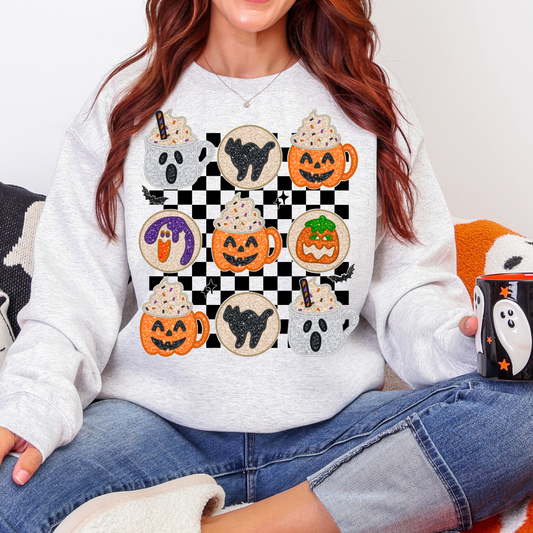 Halloween Cookies Unisex Crewneck Sweater