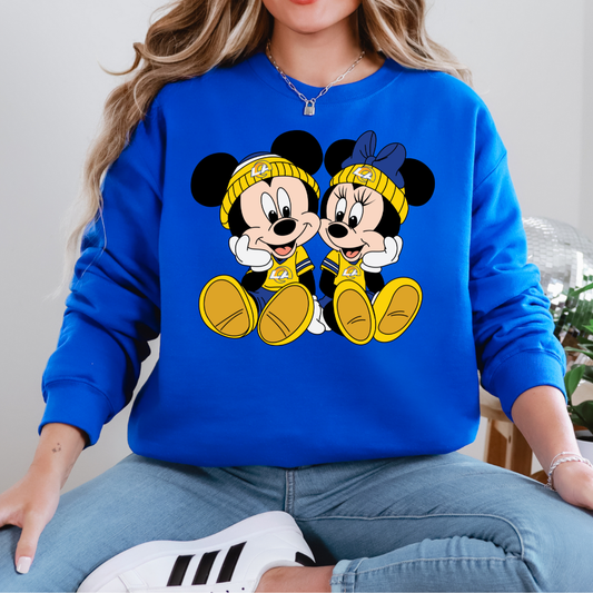 LA Rms Mouse Couple Unisex Crewneck Sweater