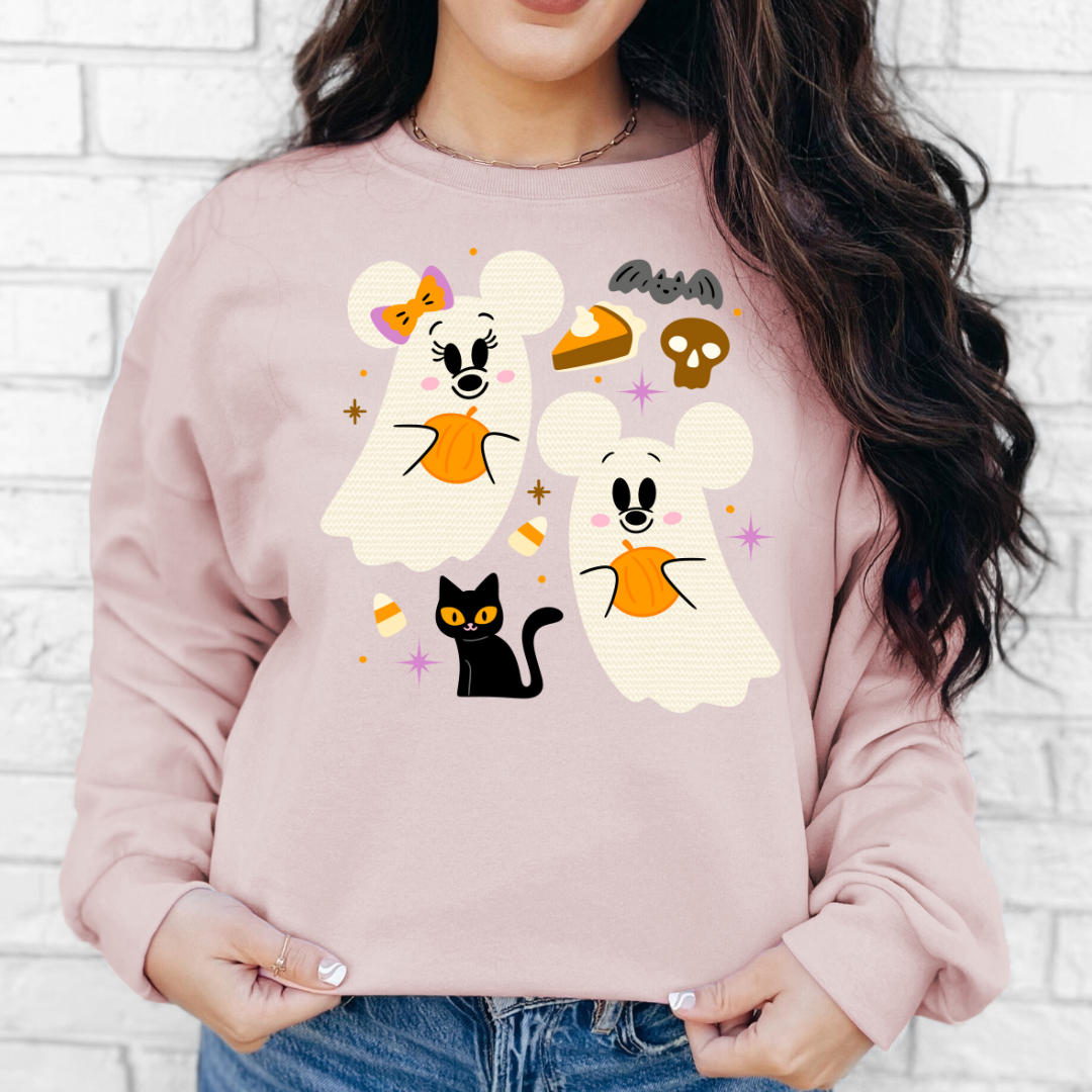 Magical Mouse Ghosties Unisex Crewneck Sweater
