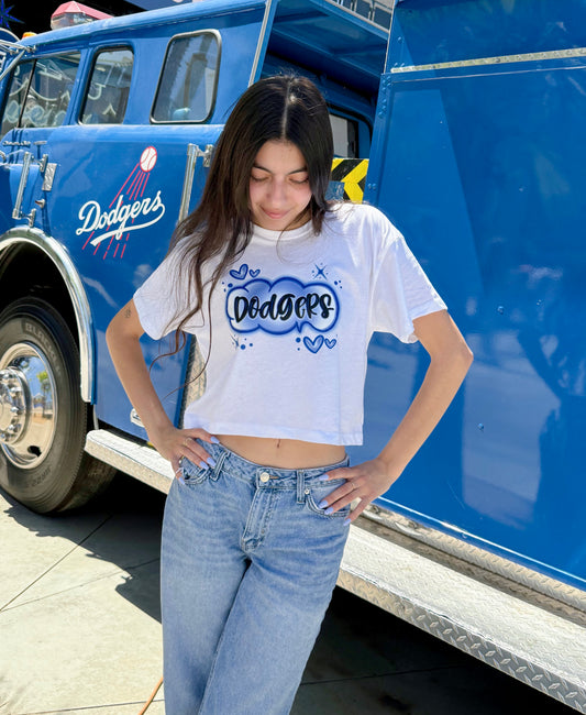 Faux Airbrush  Dgrs Ladies Crop Tee