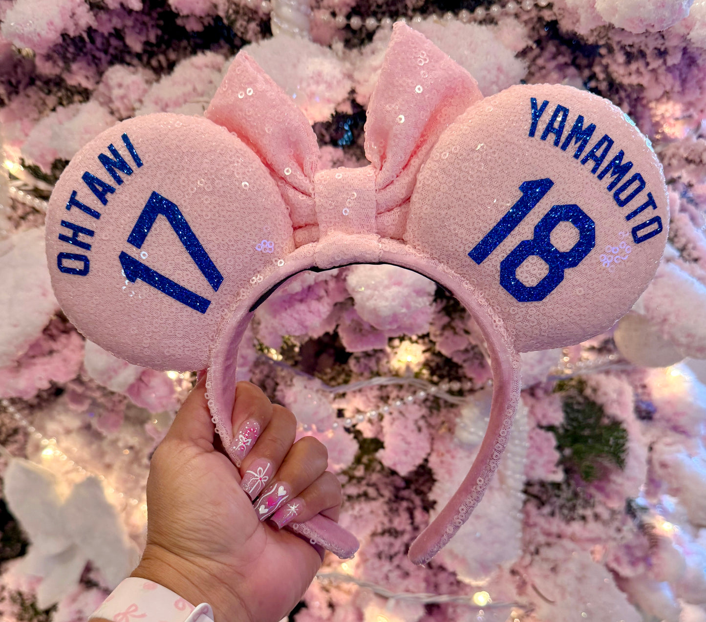 Pink LA Boys in Blue Ears