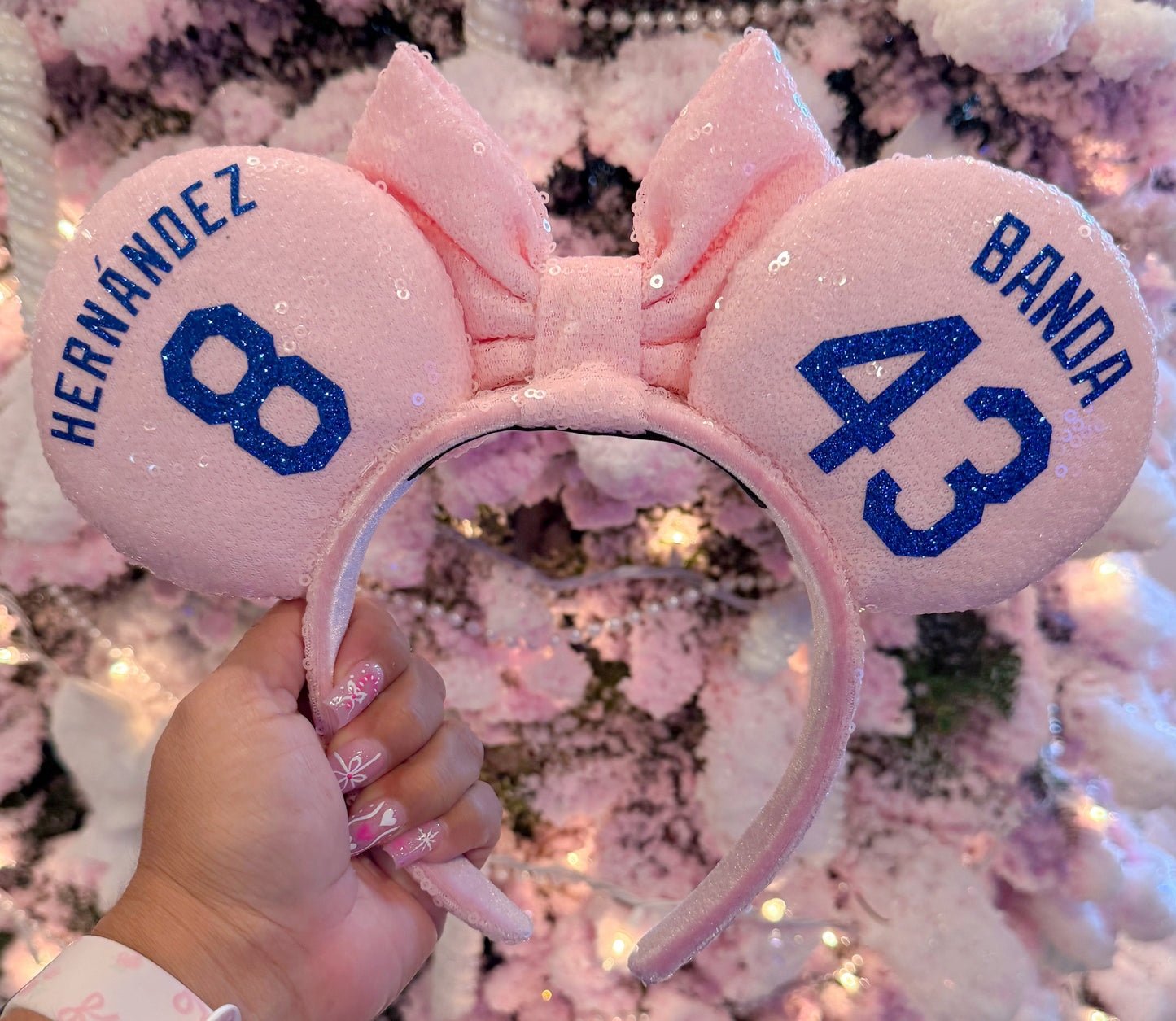 Pink LA Boys in Blue Ears