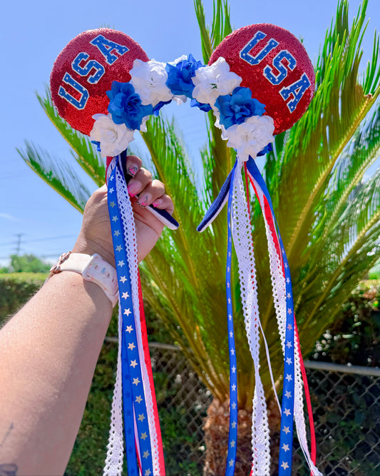 Floral USA Ears