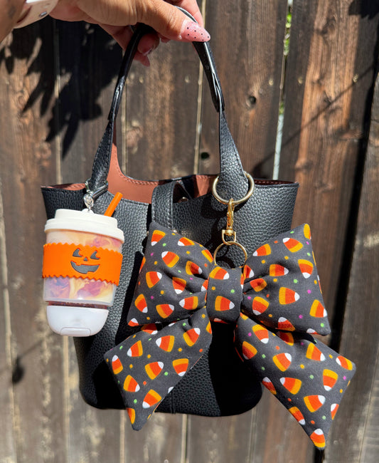 Candy Corn Bow Charm
