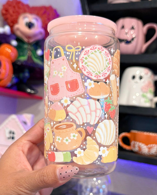 Pan Dulce 16oz glass can cup