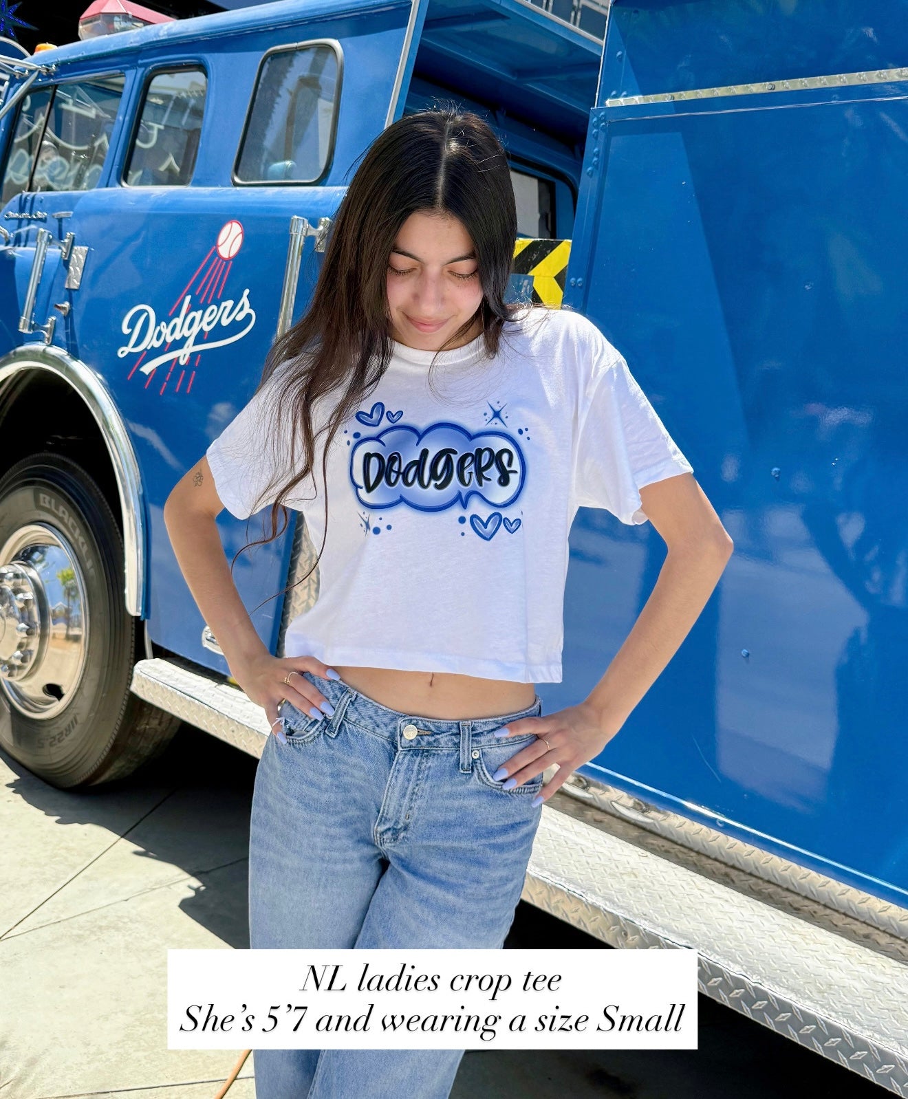 Faux Airbrush  Dgrs Ladies Crop Tee