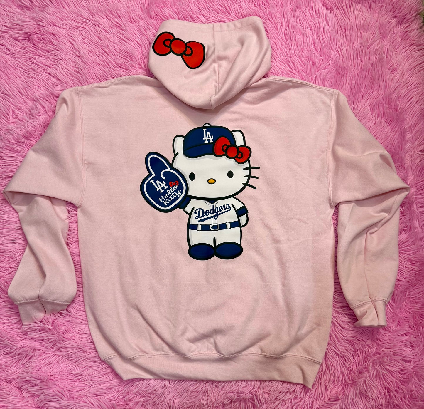 Pink HK Game day Hoodie Kids small