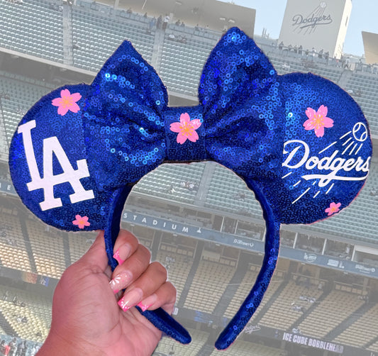 Cherry Blossom LA Boys in Blue Ears
