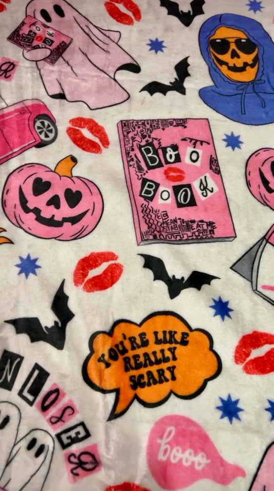 BOO Book Blanket