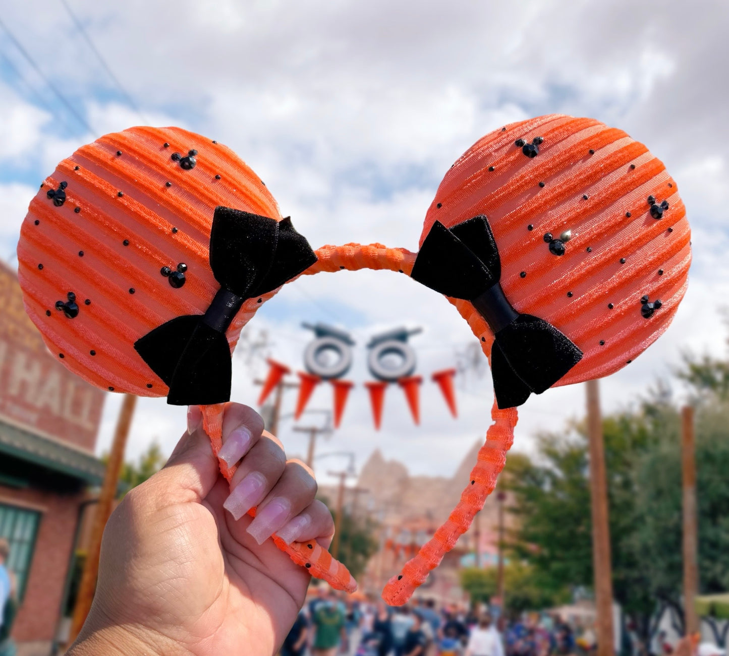 Orange Striped Velvet Ears