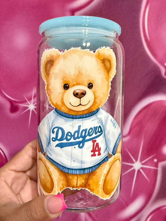 LA Bear 16oz glass can cup RTS
