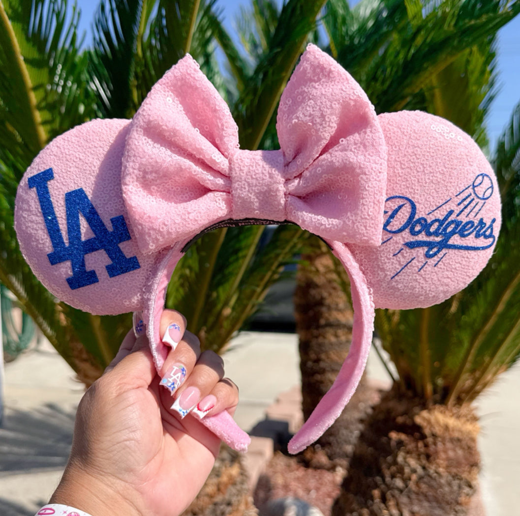 Pink LA Boys in Blue Ears