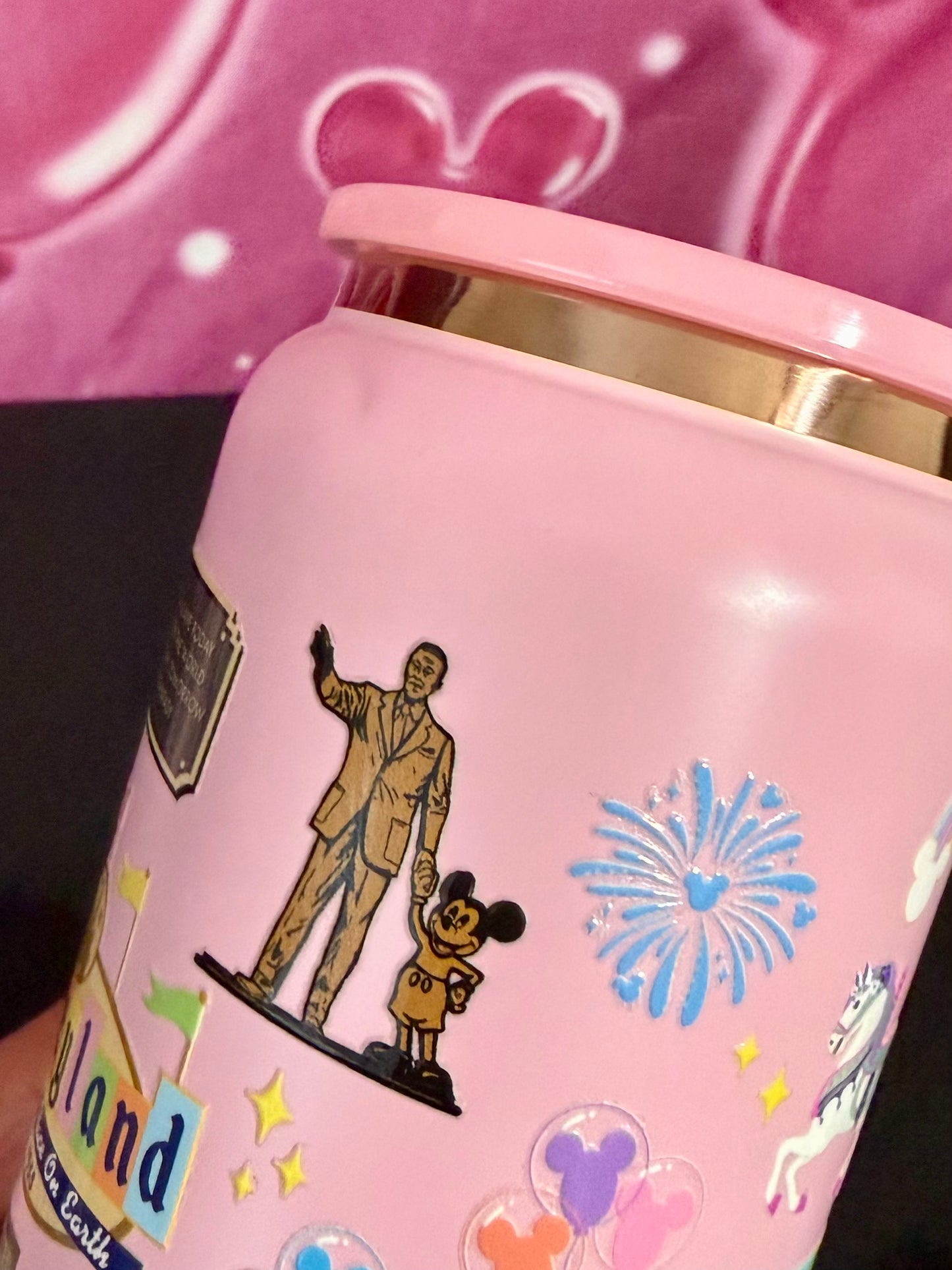 Pink Dland stainless steel 16oz cup RTS