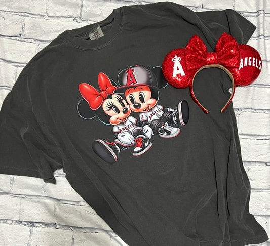 Red Halos Mouse Couple Unisex T-Shirt PREORDER