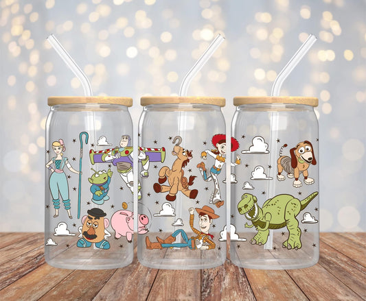 16oz Toys Glass Can Cup PREORDER