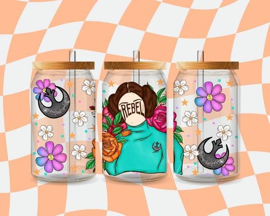 16oz Pretty Rebel Glass Can Cup PREORDER