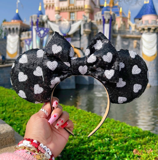 Black Love Sequin Ears