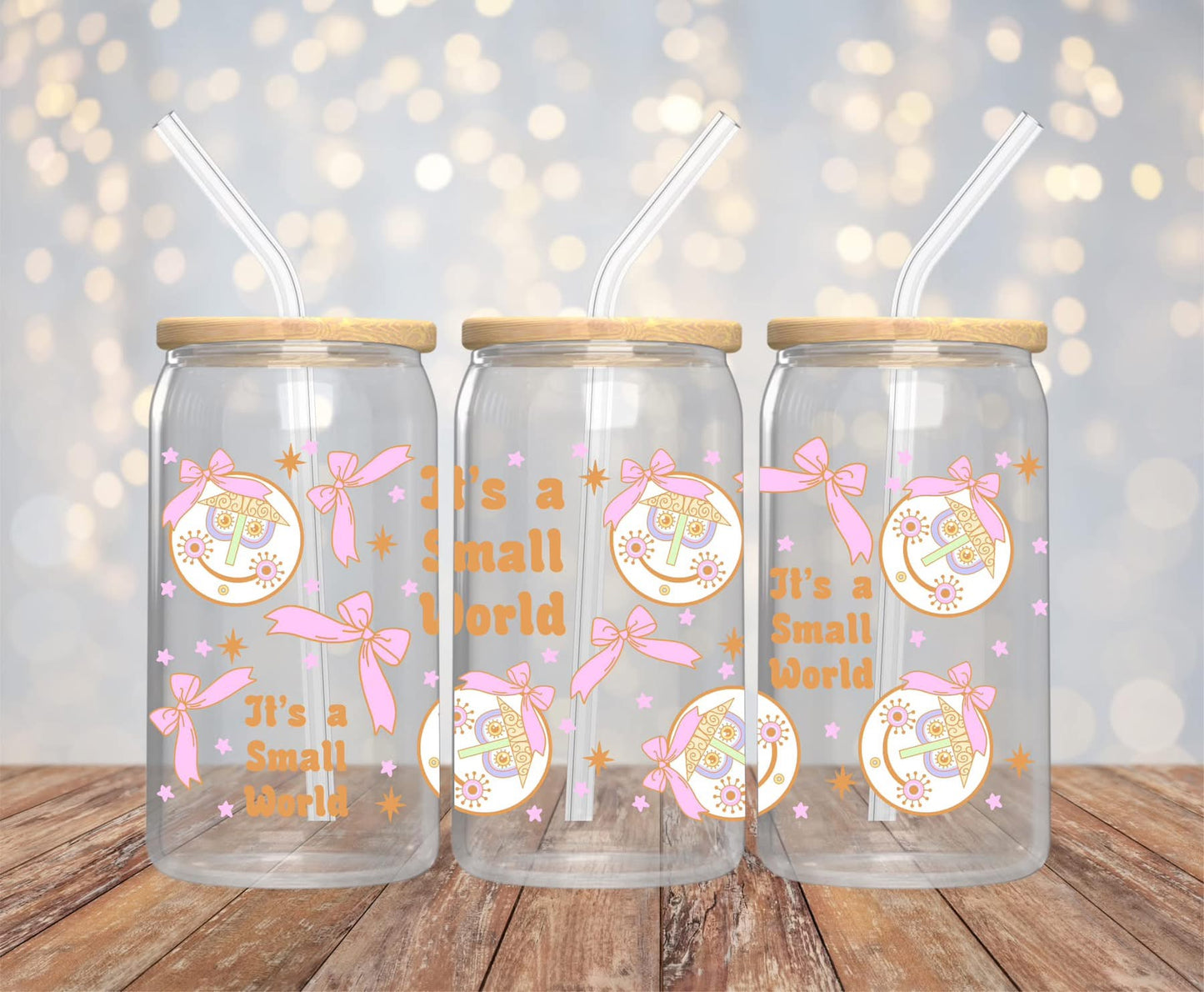 16oz Small World  Glass Can Cup PREORDER