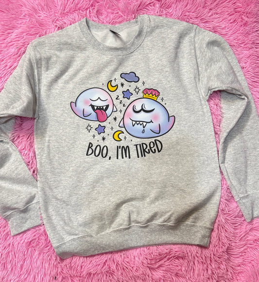 Boo, Im tired Unisex Crewneck Sweater